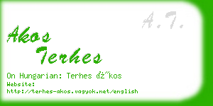 akos terhes business card